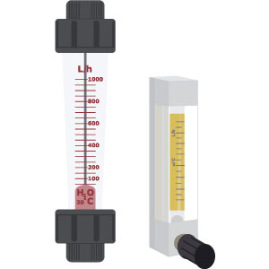 illustration des débitmètres à flotteur DF et DFX