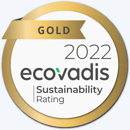 label Ecovadis médaille d'or 2022