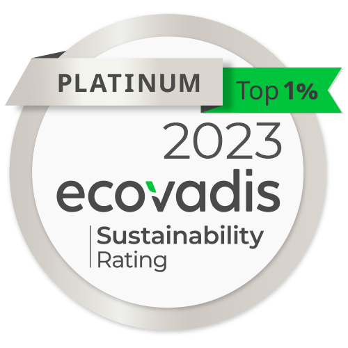 label Ecovadis médaille platine 2023