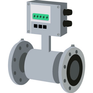 illustration d'un débitmètre électromagnétique